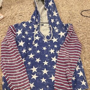 Roxy Stars and Stripes super soft baggy hoodie